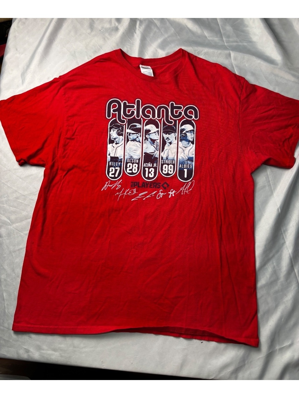 Atlanta Baseball Team Red Graphic T-Shirt Size 2XL